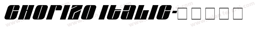 Chorizo Italic字体转换